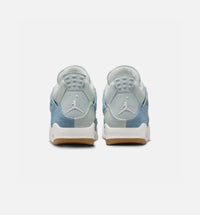 Air Jordan 4 Retro Worn Blue Womens Lifestyle Shoe - Sail/Sail Gum/Light Brown/Worn Blue