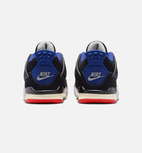 Air Jordan 4 Retro Rare Air Infant Toddler Lifestyle Shoe - Black/Fire Red/Deep Royal Blue