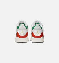 Air Jordan 3 Retro El Vuelo Mens Lifestyle Shoe - Summit White/Pine Green/Dragon Red/Metallic Gold