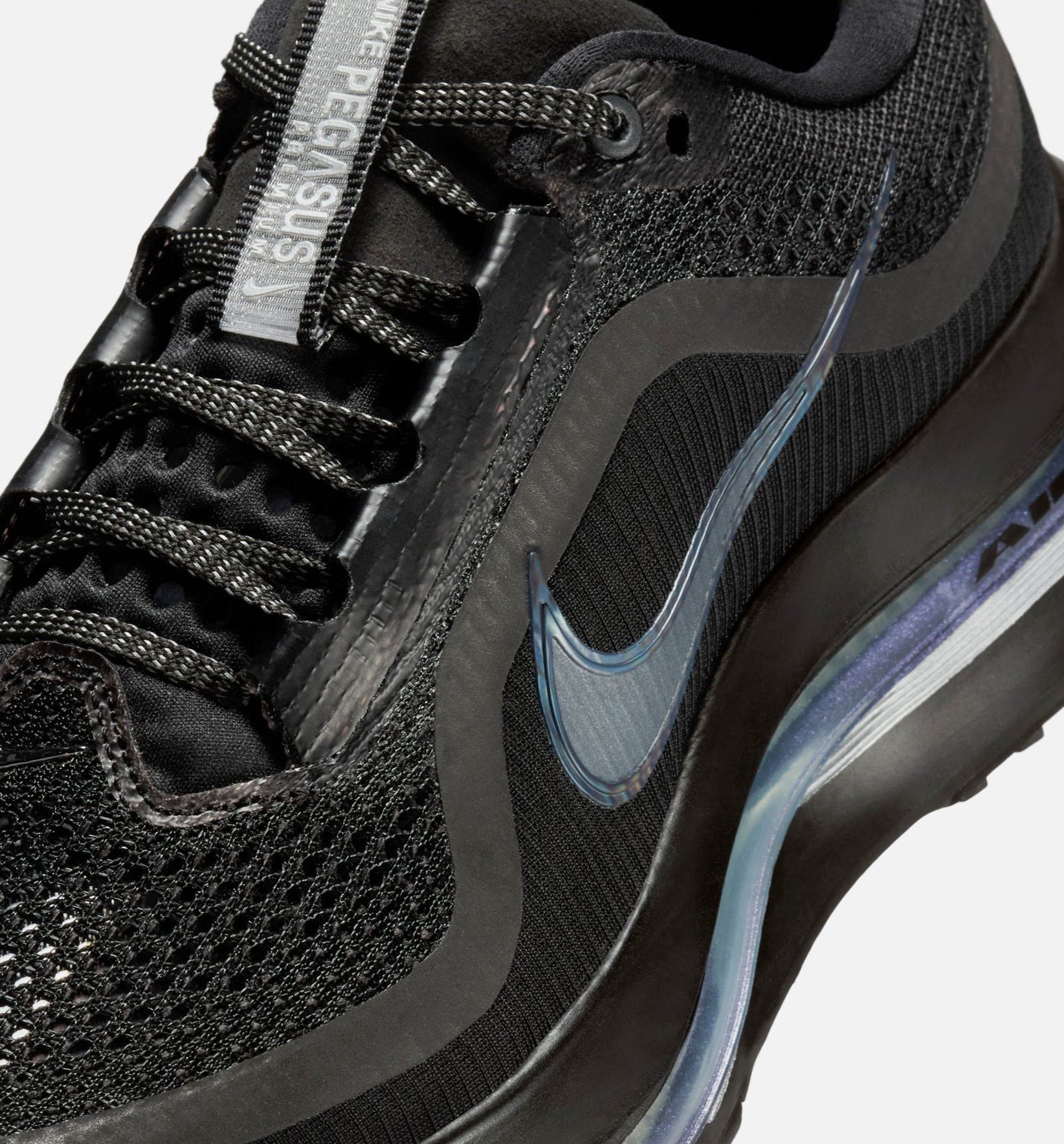 Pegasus Premium Womens Lifestyle Shoe - Black/Black/Metallic Silver