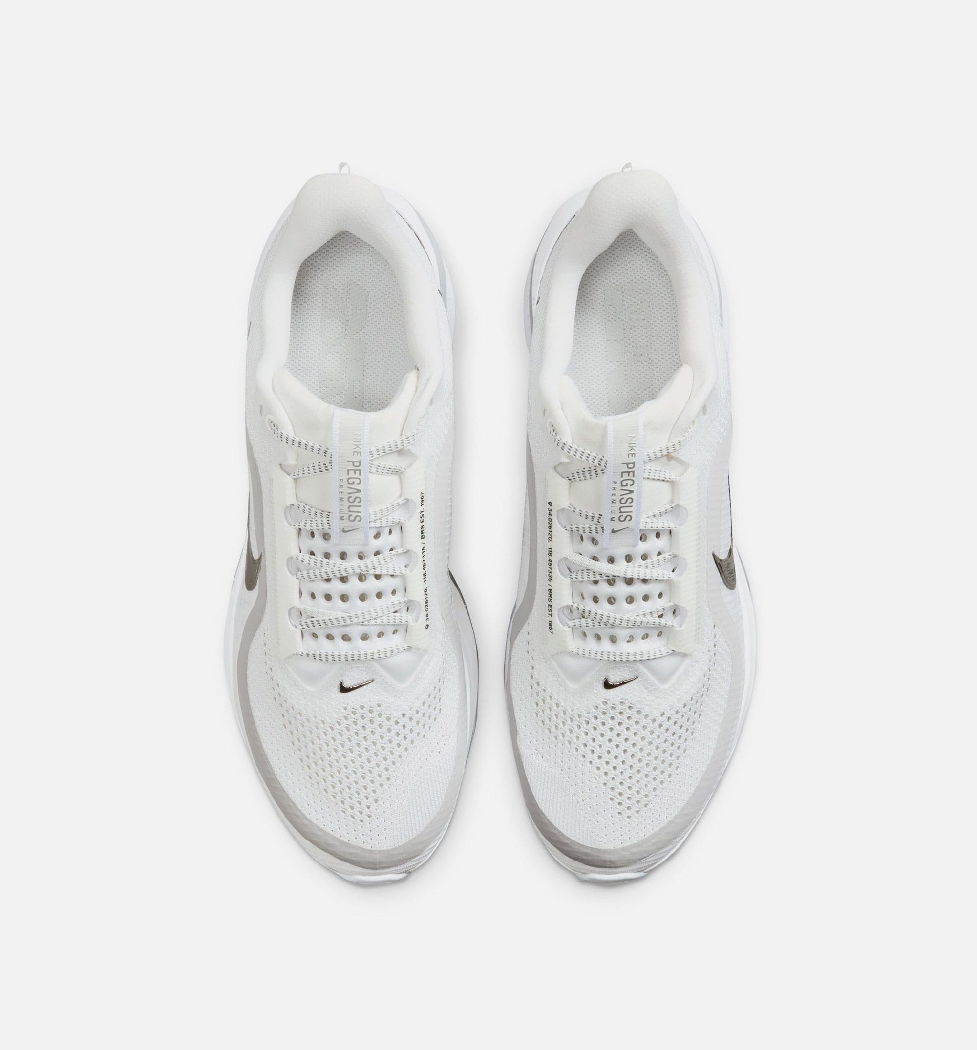 Pegasus Premium Mens Lifestyle Shoe - White/Metallic Silver/Metallic Silver