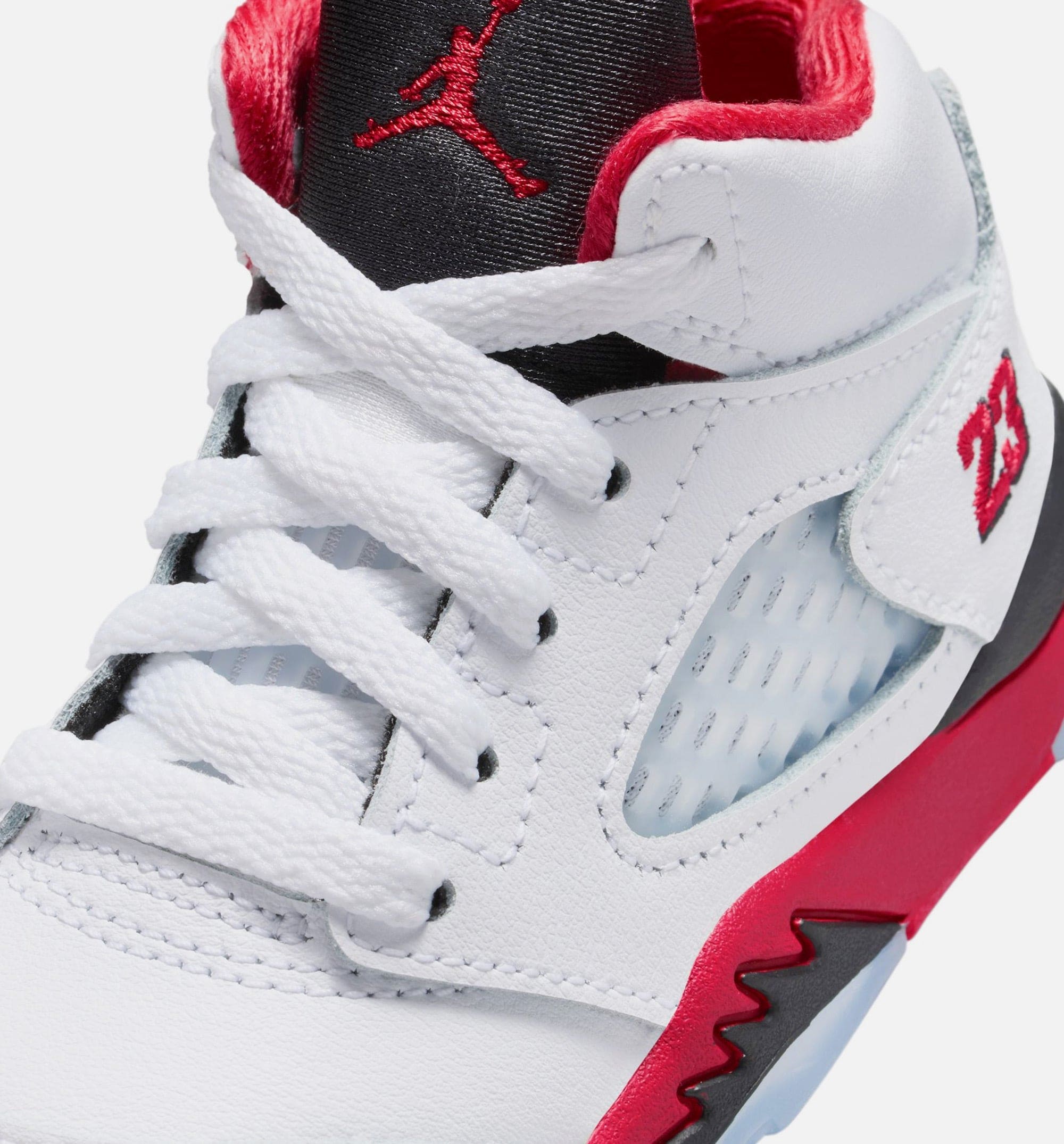 Air Jordan 5 Retro Fire Red Infant Toddler Lifestyle Shoe - Fire Red/White