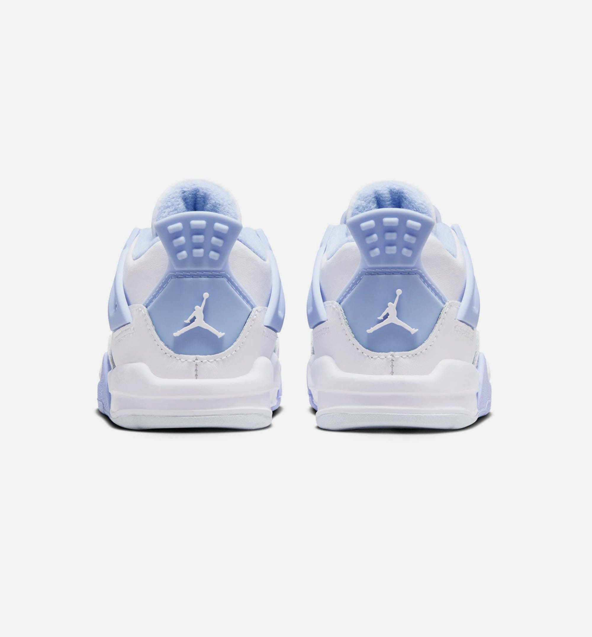 Air Jordan 4 Retro Aluminum Infant Toddler Lifestyle Shoe - White/Aluminum/Blue Tint/Oil Green